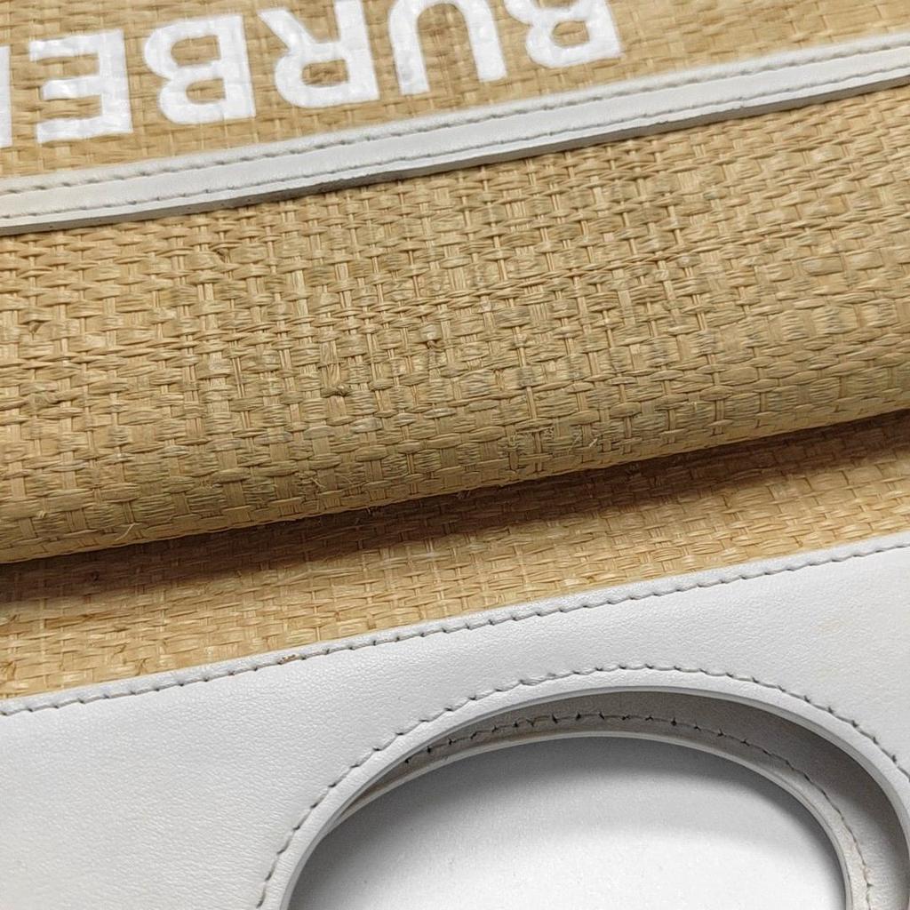 [Pre-Owned] Pocket Bag Two-Tone Canvas And Leather Mini Shoulder Tote - Good #QD65SD