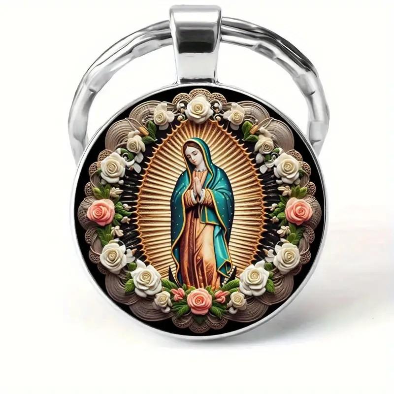 Wielobarwny Breloczek-Wisiorek Sowa z Akcentami Kamieni Szlachetnych i Kwiatowym Wzorem