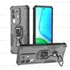 Anti-Slip Phone Case For Vivo T4x Magnetic Suction Stand Phone Holder Back Cover For Vivo T4x T4 X 5G Case For Vivo T4x Case