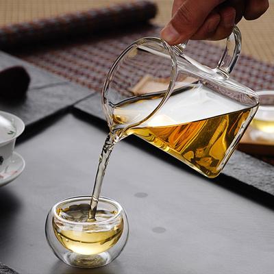 Transparent Glass Fair Cup Household Thickened High Temperature Resistant Large Tea Sea Tea Separator Teacup Kung Fu Tea Set Accessories