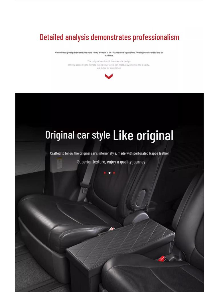 Toyota Sienna Middle Row Foldable Seat Organizer & Storage Box
