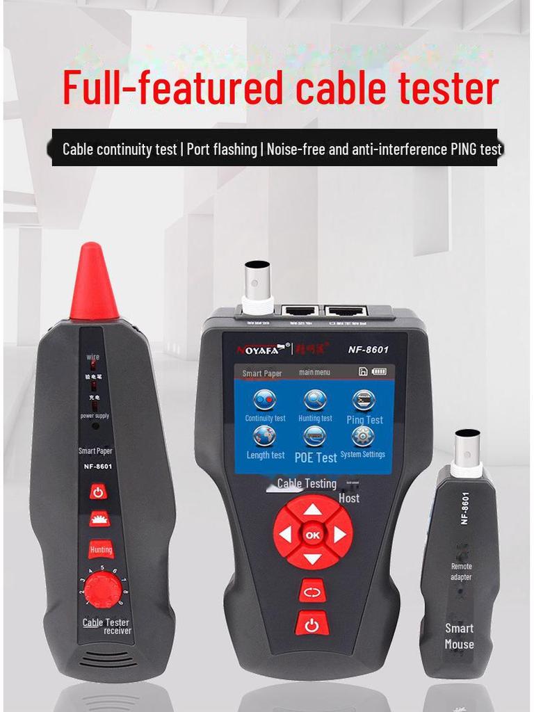 NOYAFA NF-8601W Smart Cable Finder & Breakpoint Detector with Anti-Interference Technology.