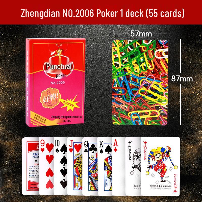 Zhengdian Thickened Dou Dizhu/Guandan/Bridge Playing Cards - Box of 100 Decks Poker 8845 58