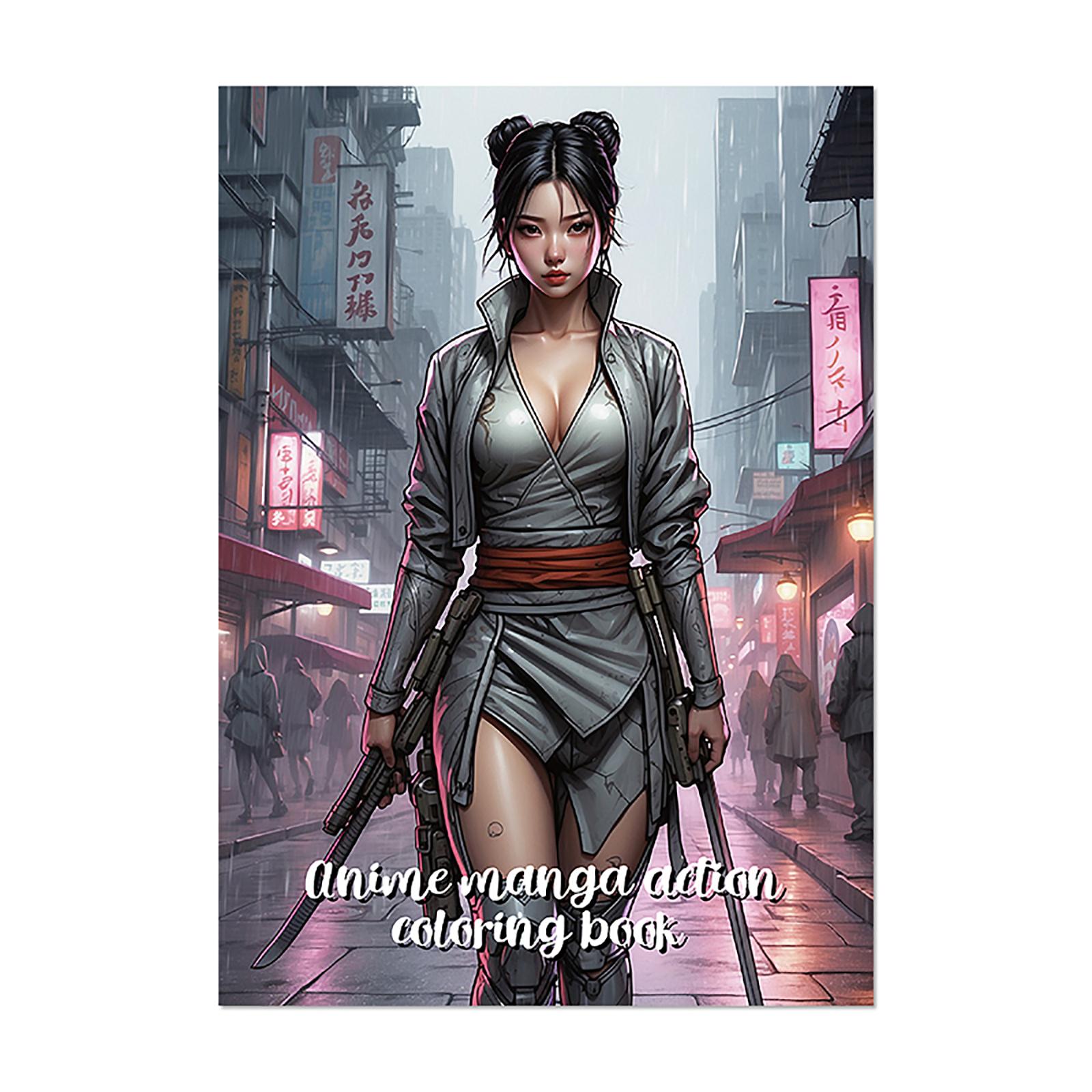 

Раскраска с жуткими мультфильмами для подростков, веселое и расслабляющее творческое занятие в мягкой обложке One Size