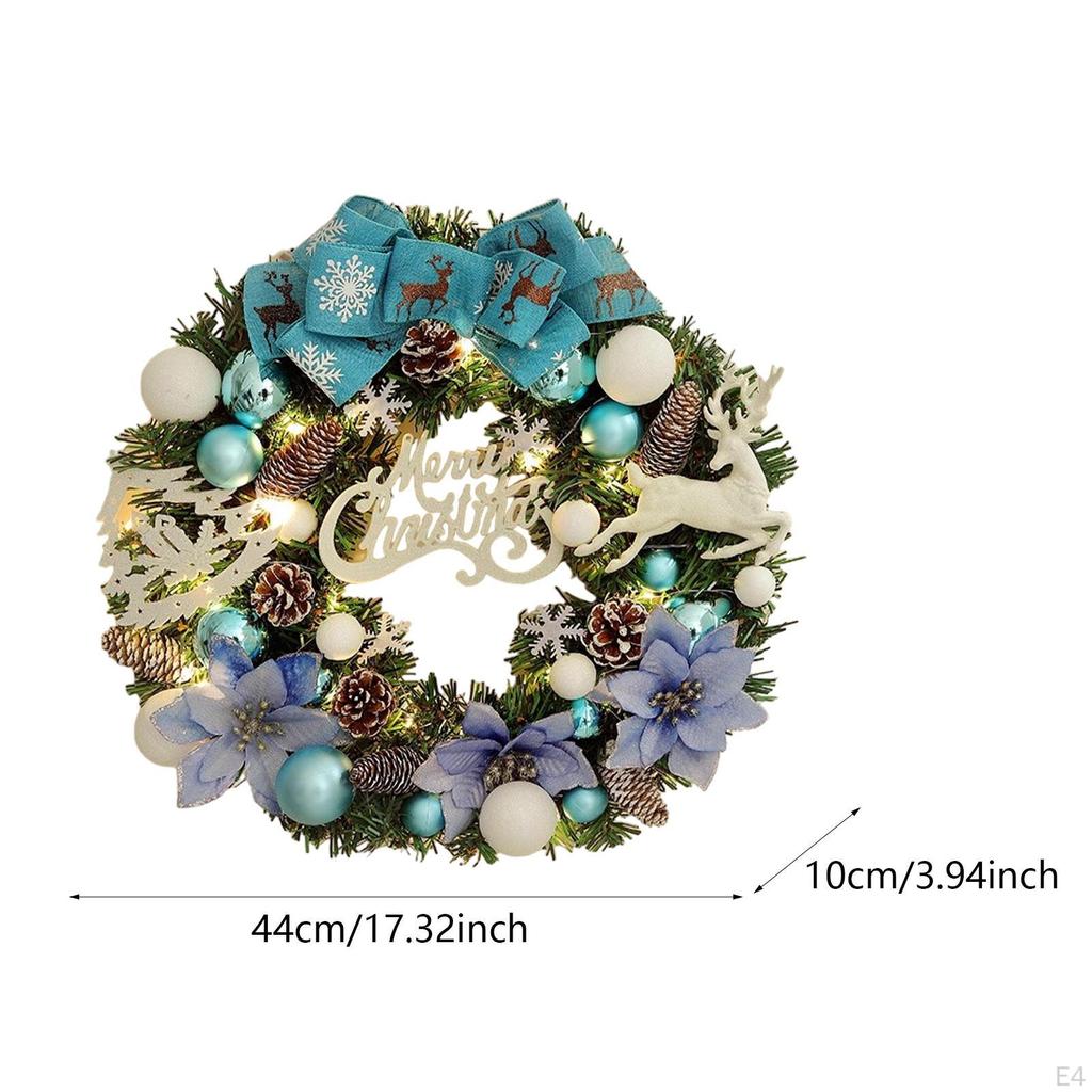 Wieniec na drzwi bożonarodzeniowe, dekoracyjna girlanda do przedpokoju, ozdoba ścienna do domu