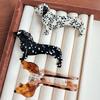 Stylish Acetate Dachshund Hair Clip Elegant Hairpin Fashion Accessory Costume Hairpiece For Women Girls