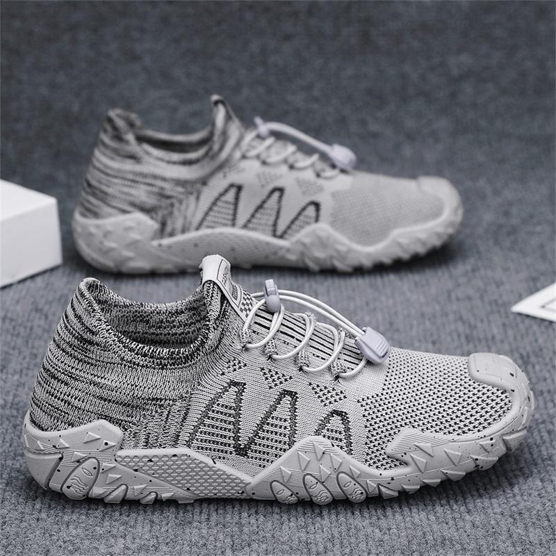 Letnie nowe wszechstronne siatkowe codzienne buty męskie, czarne, szare, zielone