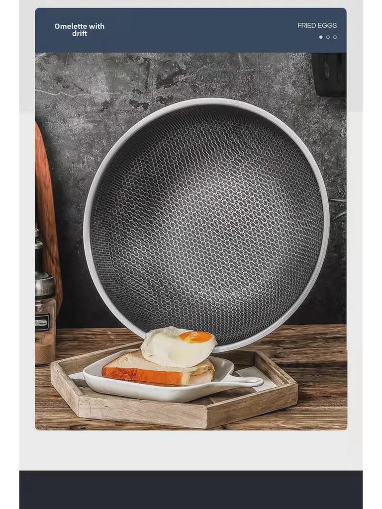 Universelle 316 Edelstahl Antihaft-Bratpfanne für Induktions- und Gasherde