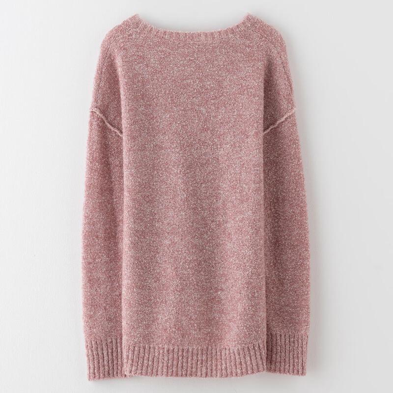 Sinuofude Damen Frühling Rundhals Strickoberteil