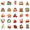 50pcs/set Christmas Vinyl Stickers Gift Packaging Stickers Laptops Water Bottles Helmets DIY Craft Stickers Christmas Decoration