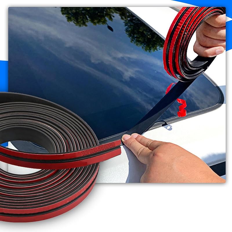 Weather Stripping Door Seal For Car,Rubber Car Door Seal Weather Stripping,19.6FT T Shape Windshield Seal For Sunroof Front Rear Windshield Seal