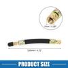 A ABSOPRO Tire Valve Stem Air Inflation Adapter Durable 120mm Long Tire Valve Extension Rubber Black