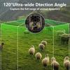 WIFI Solar-Powered 8K HD Hunting Camera with Built-in Lithium Battery, 60MP