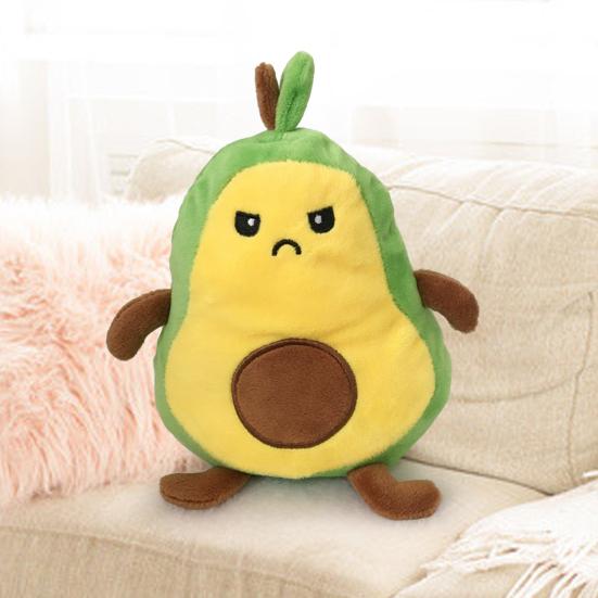 Plush Toy Cartoon Animal Design Decoration Soft Double-Sided Avocado Stuffed Doll Toy for Children