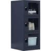 MECOLOR Vertical Single Tier Small Locker with Padlock Latche 2 or 3 Compartment Storage for Employee,Home,Office,School,Kids