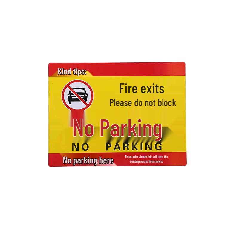 WEZHO Reflective No Parking Fire Safety Signs (9-Pack)