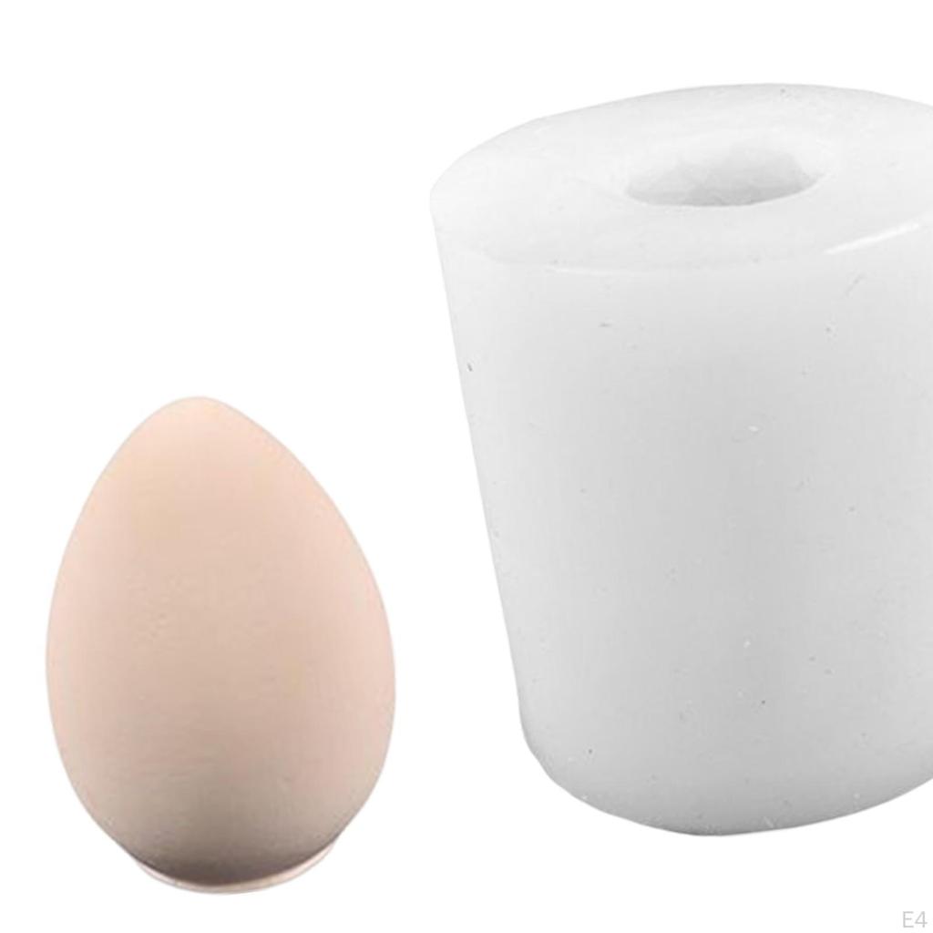 3D Easter Eggs Casting DIY Figurine Handmade Accessories Decoration Art Crafts Reusable Silicone