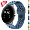 Ademend Sport Voor Google Pixel Watch 4/3/2/1 41MM Siliconen Bandje Riem Voor Pixel 3/4 45mm Smartwatch Vervanging Zachte Armband