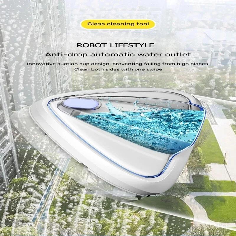 Magnet Windows Cleaner Automatic Drainage Wiper Glass Double Sided Window Washer Window Cleaner Brush Household Cleaning Tool
