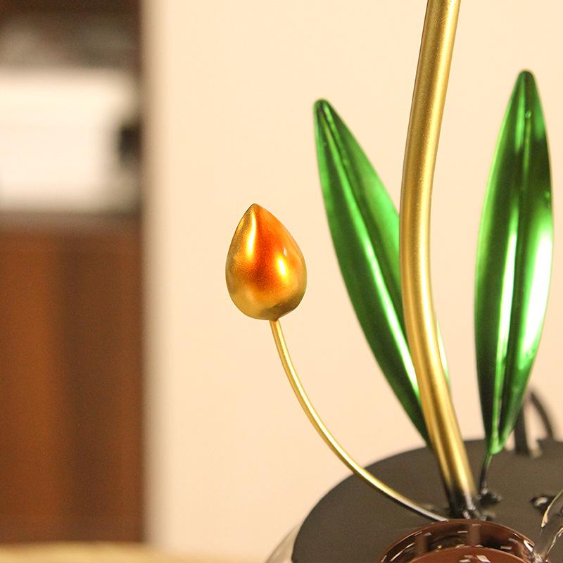 Simple Glass Fish Tank Fountain - Desktop Feng Shui Ornament for Home or Office Decor