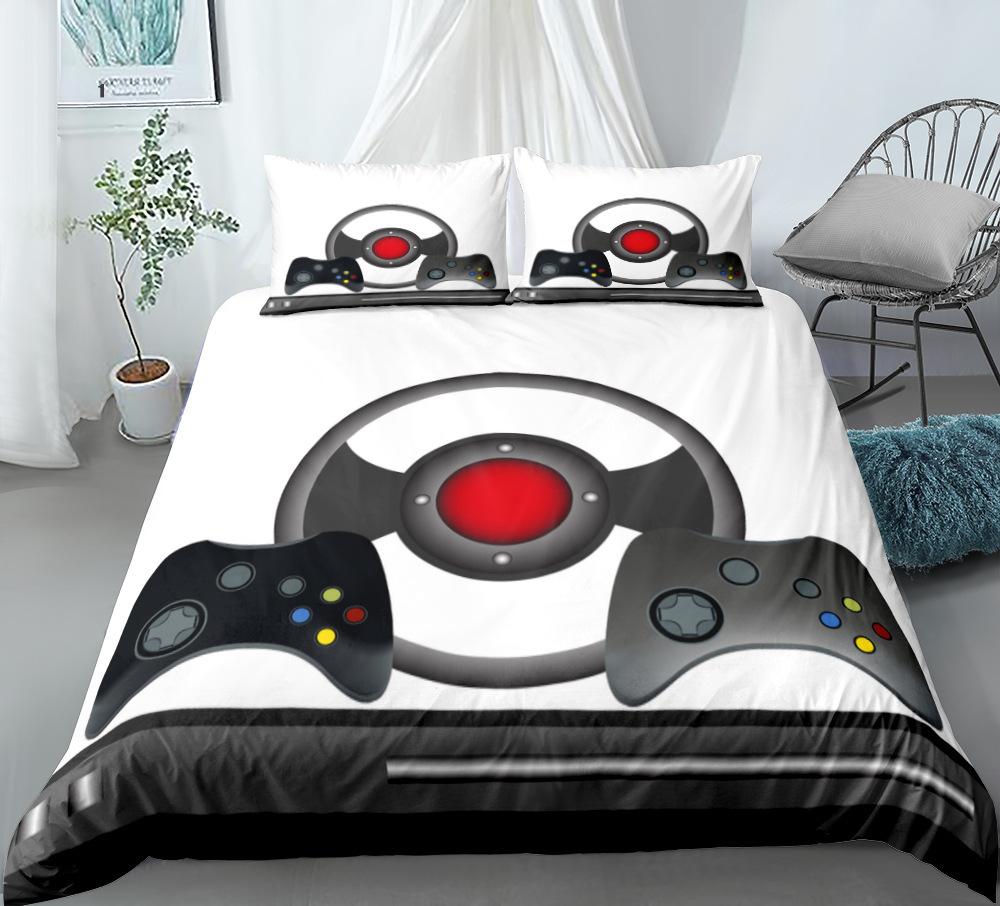 

Домашний текстиль Геймпад Пододеяльник Цифровая печать Набор из трех предметов 3D 140*210cm
