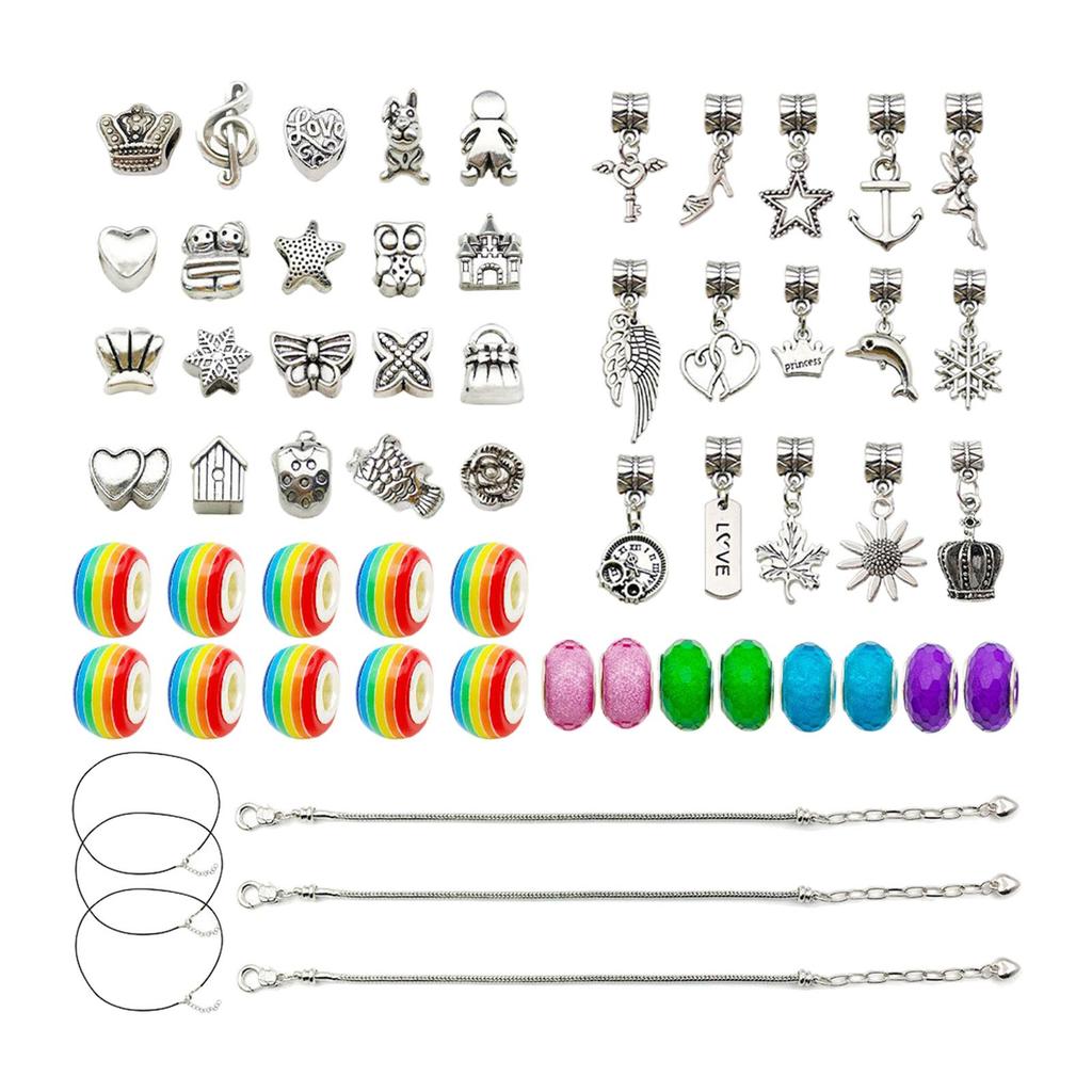 DIY Bracelet Making Kit Charms Necklace Jewelry Supplies Beads Craft Kits