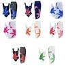 Pack of 2pcs Stylish Beach Cover Up Printed Swimwear Breathable Fabric Perfect For Holiday Vacations In Sun or Water