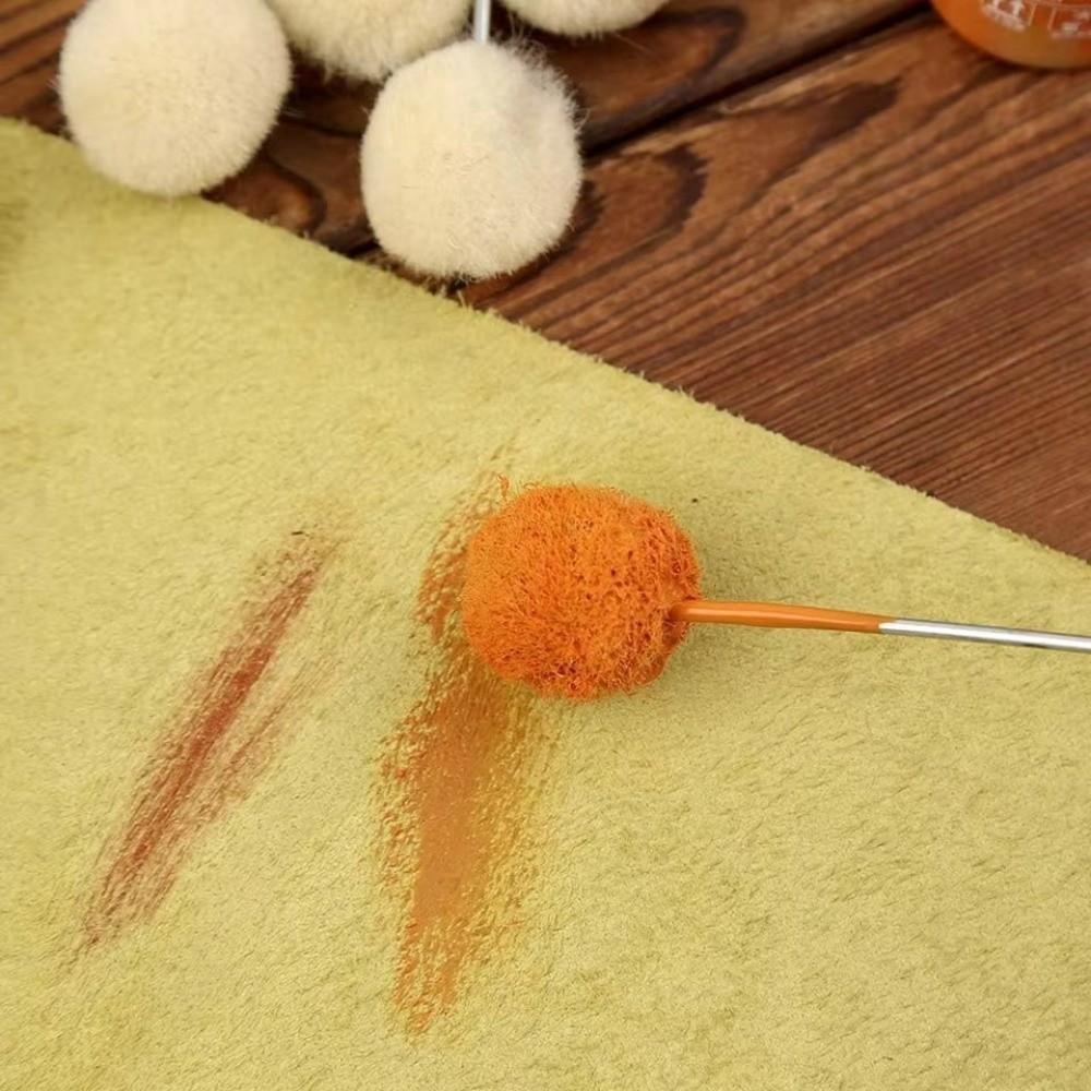 Dyeing Leather Wool Balls Brush Dauber Assisted Sponge Painting Brush  DIY Leather Tool