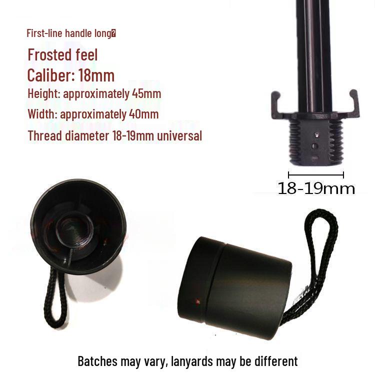 Small Black Umbrella Handle Replacement - Capsule Grip Repair Accessory