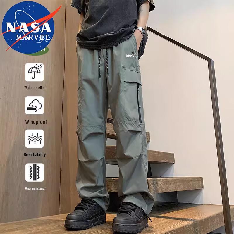 NASA MARVEL Men's Outdoor Windproof Waterproof Straight Leg Pants