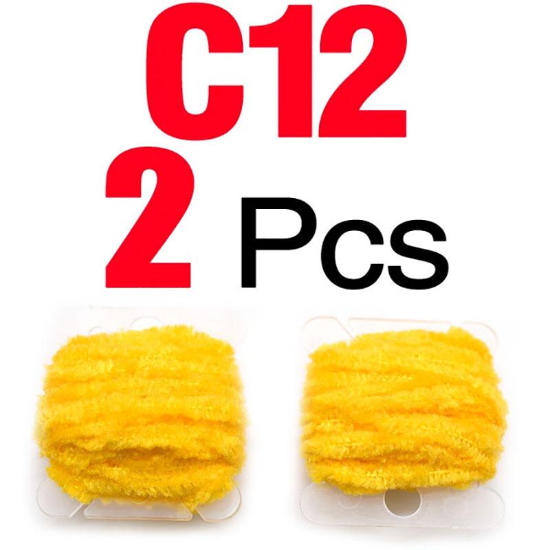 MNFT 2 Cards Woolly Bugger Tinsel Chenille - Hareline Fly Tying Material