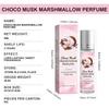Choco Musk Marshmallow Perfume 8ml, Long Lasting Sweet Gourmand Fragrance, Women's Eau de Parfum, Portable Perfume Oil Roll On