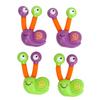4PCS Telescopic Suction Cup Toy Cartoon Reduce Pressure Plastic Shape Changing Telescopic Toy for Gift Snail