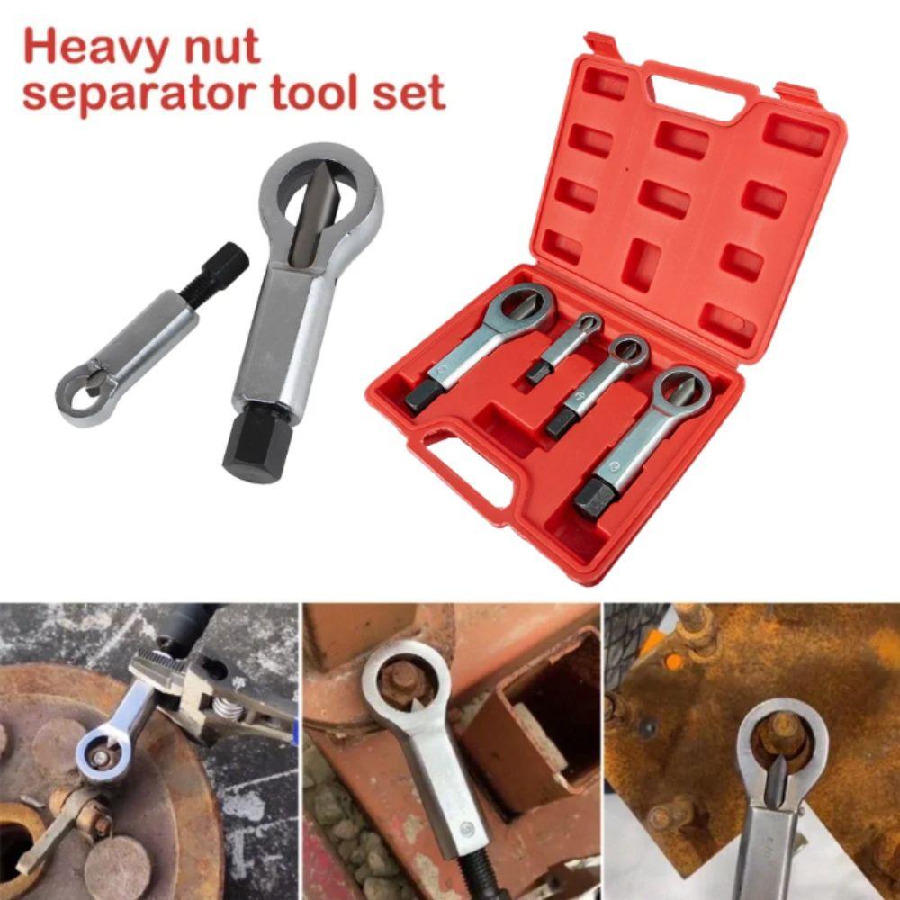 AntiSlip Grip Nut Remover Heavy Duty Nut Splitter Extractor Kit Bolt Removal Tool  Professional Use