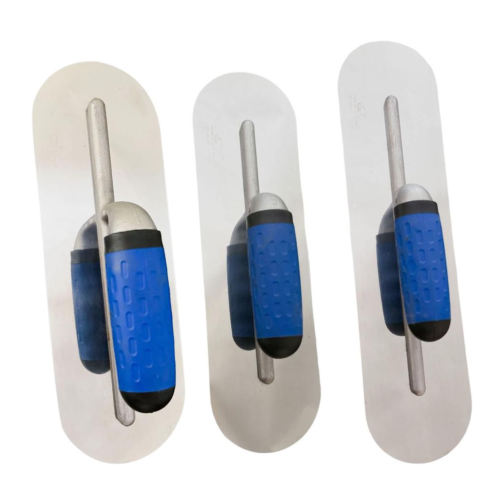 Stainless Steel Rounded Edge Trowel Drywall Tool For Smooth Plastering Ideal For Professional Masons And DIY Enthusiasts