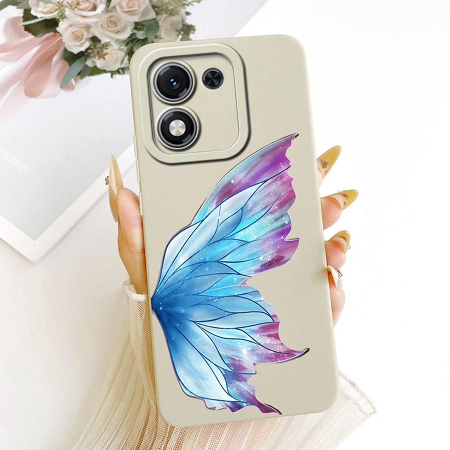 For Honor X70i X 70i 5G Case Luxury Flower Bow Painted Cover Case for HonorX70i ABR-AN00 Silicone Casing Shell Back Cover