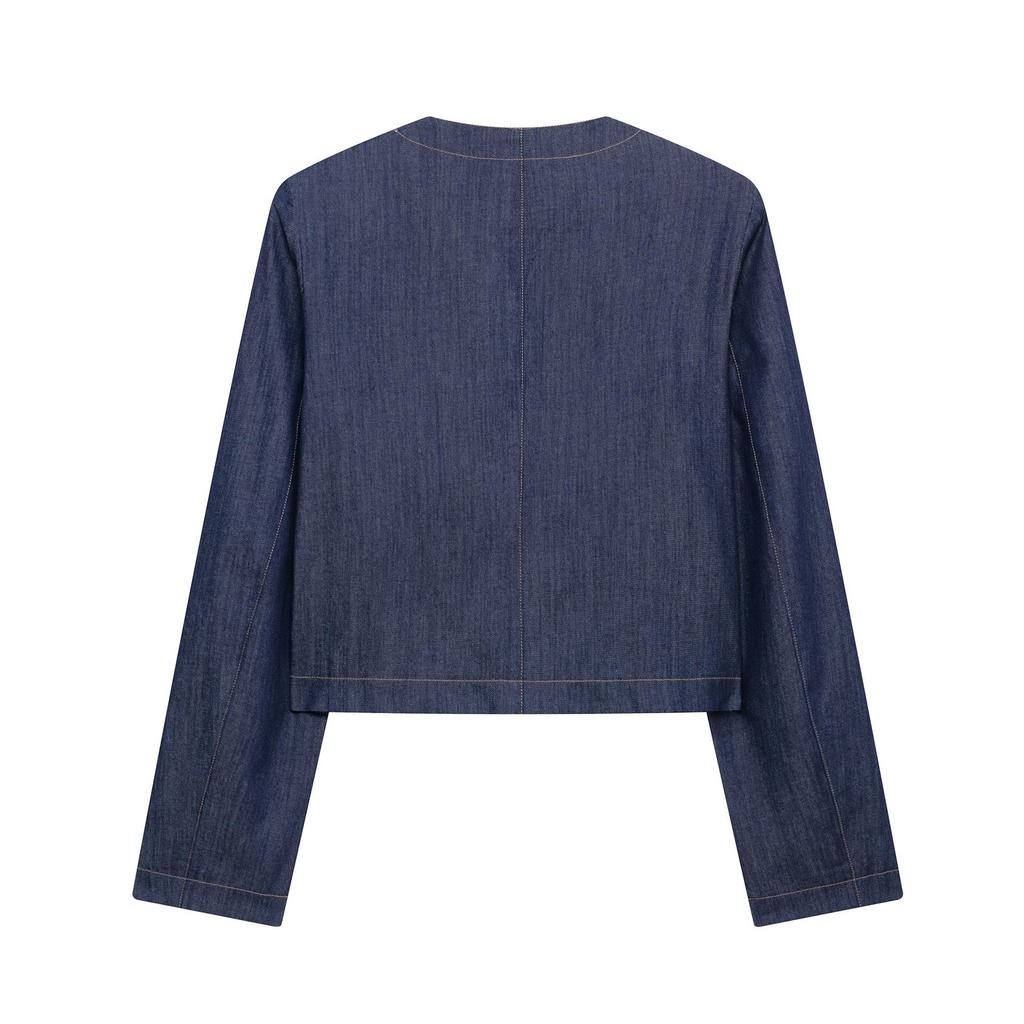 2025 Women's Spring Color-Block Jacket and Wide-Leg Pants Set