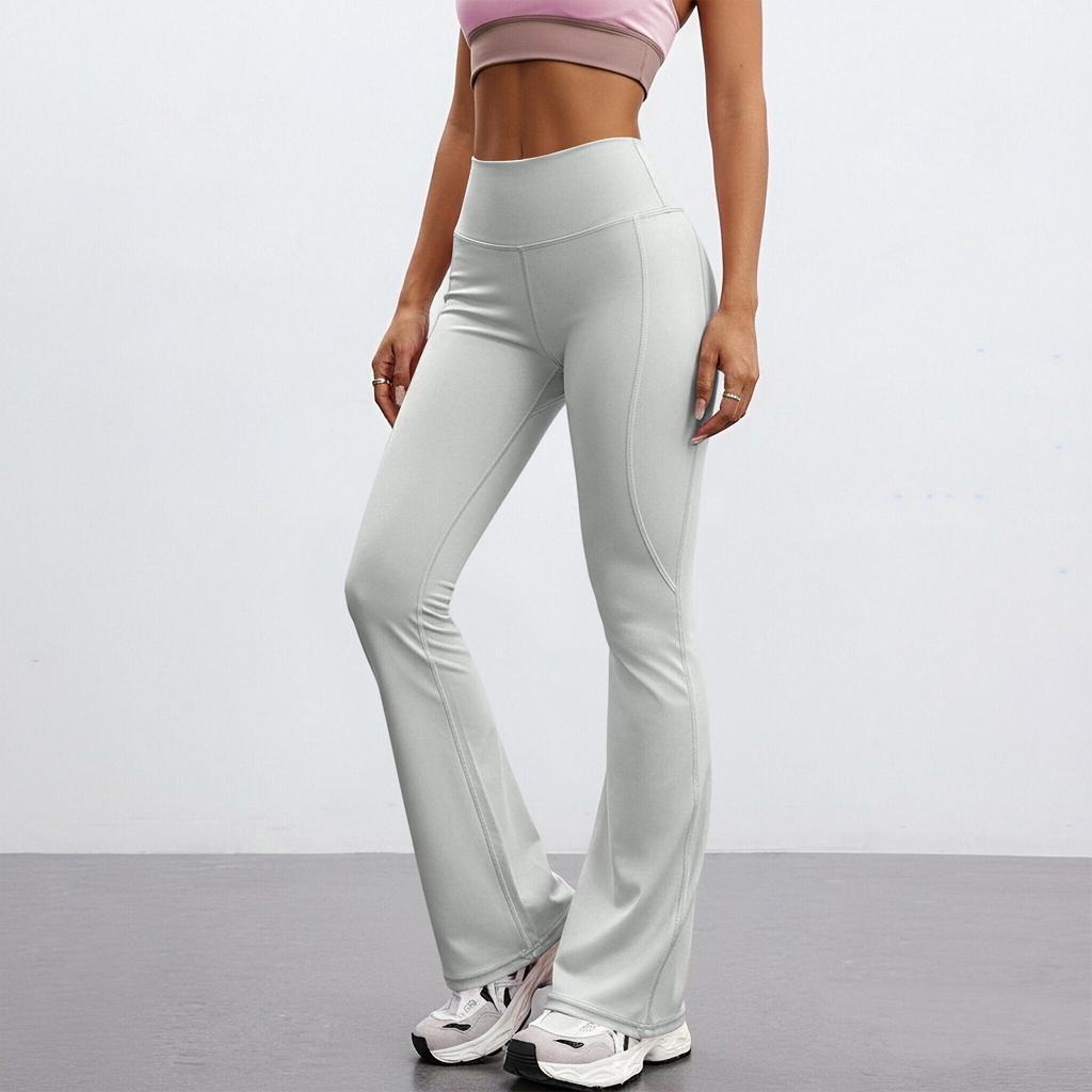 Modne Damskie Seksowne Spodnie do Jogi Wysoki Stan Krzyżowe Szerokie Nogawki Kolorowe Spodnie Treningowe do Jogi