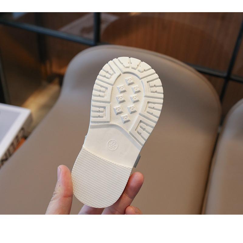Korean Fashion Versatile Casual Little Girls Princess Leather Children Shoes