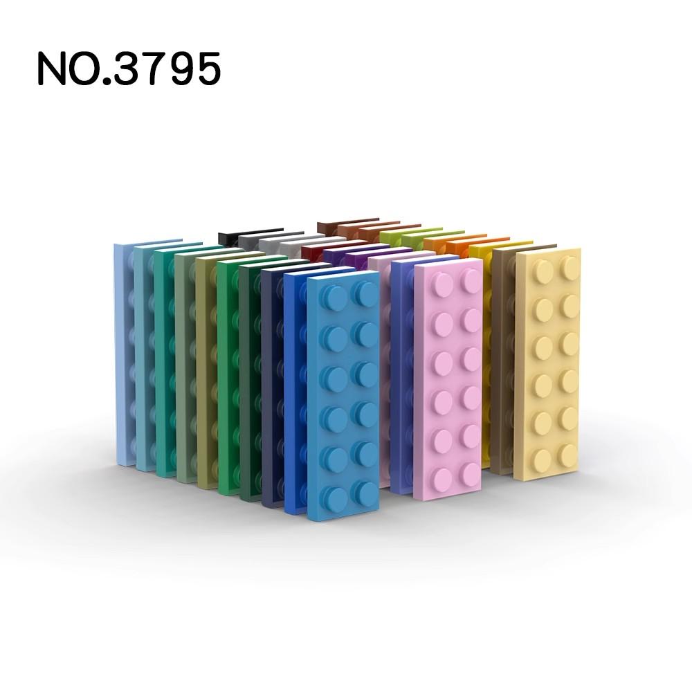 20 Stück MOC Teile 3795 Platte 2 x 6 Funktioniert mit Steinen DIY Zusammenbau Bausteine Partikel Kinder Puzzle Gehirnspielzeug Geburtstage Geschenk