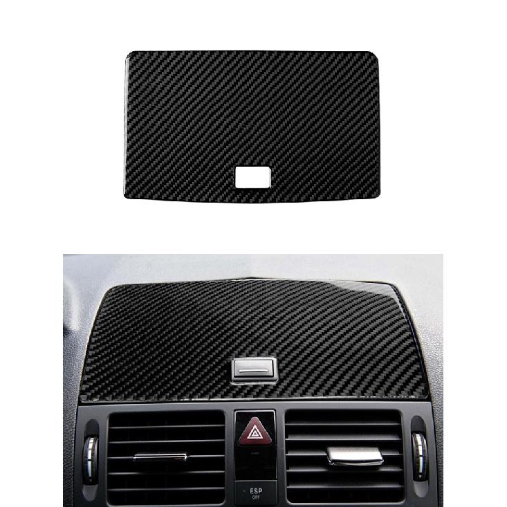 Car Accessories Interior Carbon Fiber Stickers For Mercedes-Benz C Class W204 2007-2013 Entral Console A/C Switch Panel