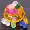4Cm 1Pcs Crystal Peanut Ornament Multi-Color Optional Peanut Ornament Gift For Friends