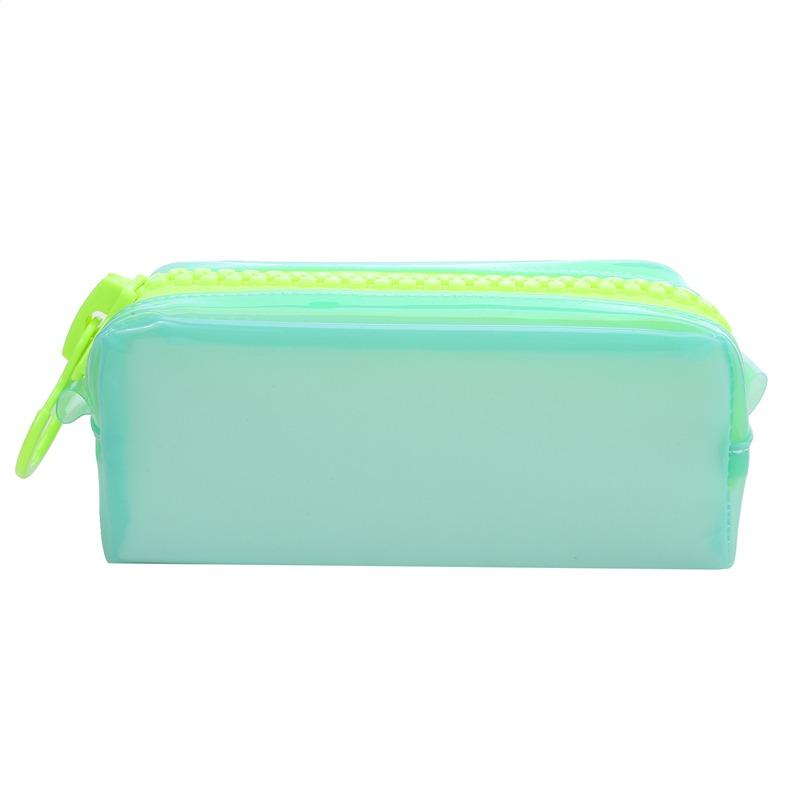 

Пенал Trousse Шкільне приладдя Сумка для олівців Блискавка Сумки для зберігання Міцний Пенал Канцелярські товари Велика місткість Пенал фарби люмінесцентні зелений колір