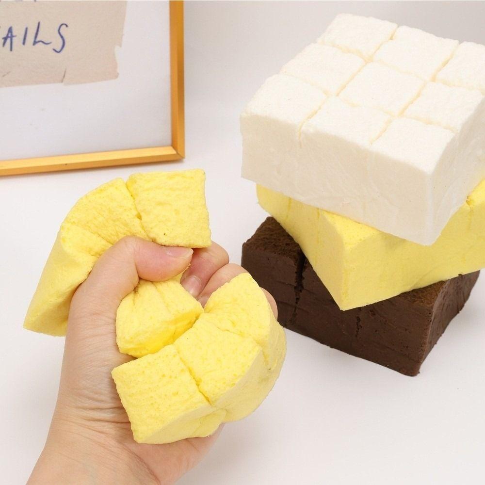Safe Healthy Cheese Squeezable Toy Non-Toxic Simulated Bread Pinch Toy Kids Gift