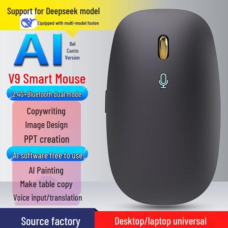 Zero Hour V9 AI Voice 3-Mode Bluetooth Mouse