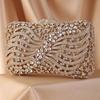Rhinestone Evening Clutch Purse White/Green Luxury Women’s Diamond Crystal  Bags Clutches Lady Banquet Party Stones Handbag