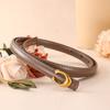 Luxury Brand Leather Belt for Women Designer Alloy Buckle Waist Strap Female Jeans Trouser Dress Waistband