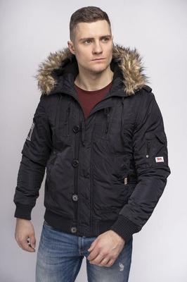 Lonsdale Jarreth Kapuzen-Winterjacke schwarz