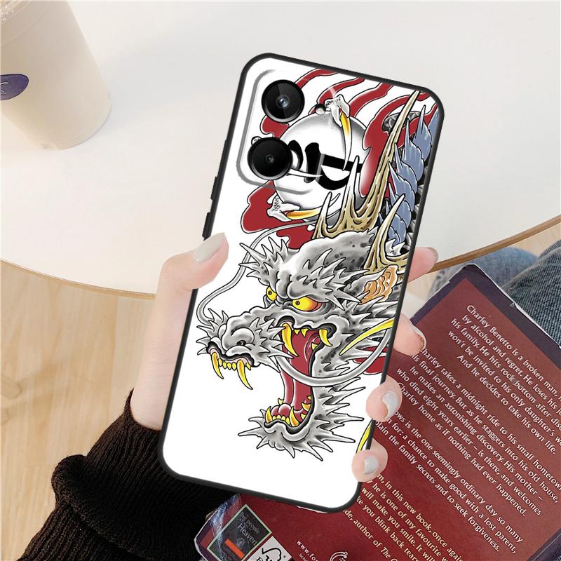 

Yakuza Dragon Tattoo For Realme C55 C21Y C25Y C11 C15 C30 C31 C33 8 9 10 Pro Plus GT Neo 3T 2T 5 3 2 Pro Case Realme GT Neo 3T