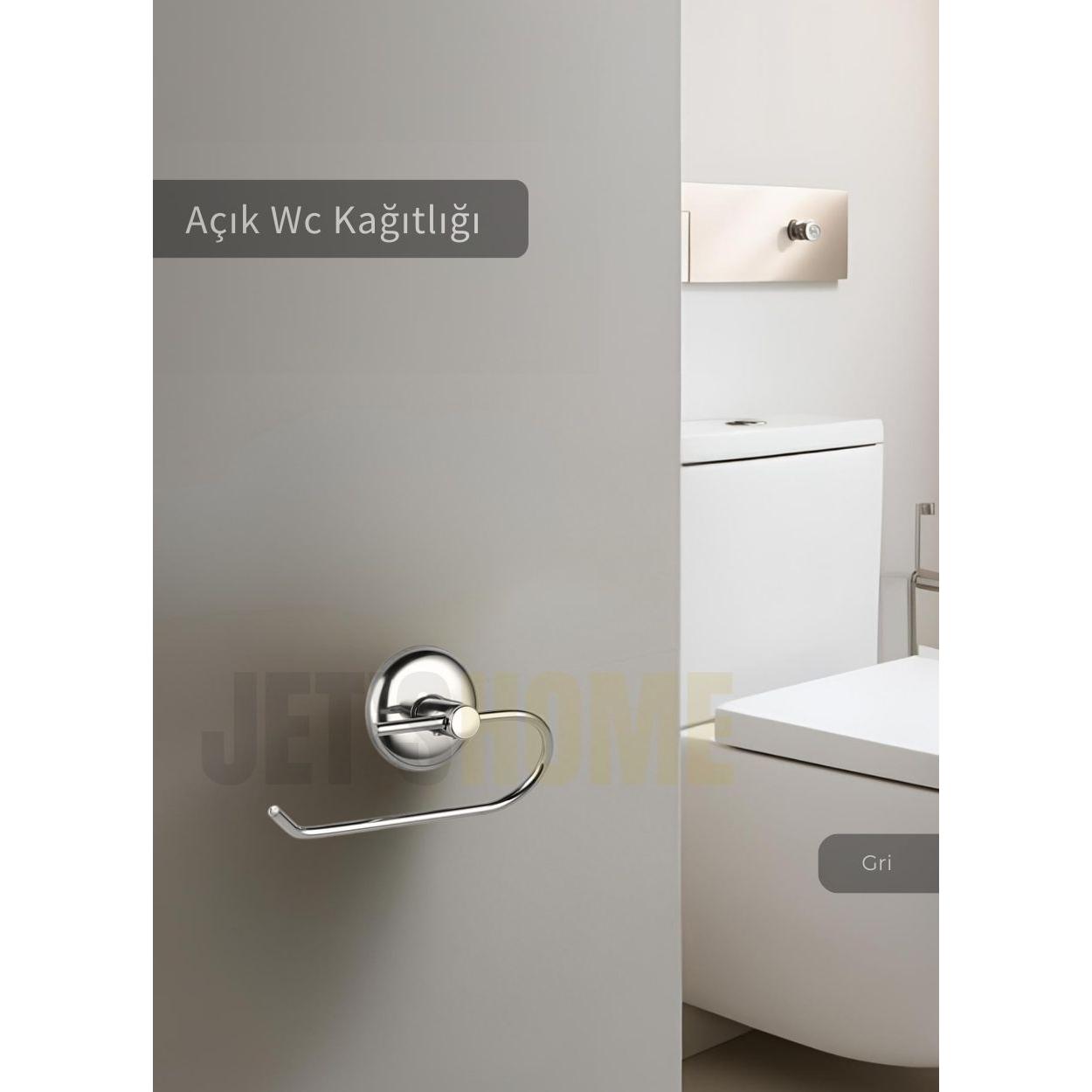 

Paslanmaz Tuvalet Kağıdı Askılığı Kapaksız Wc Kağıtlık Tutucu Krom